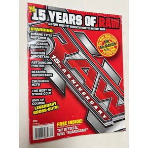 WWE 15 Years of RAW Anniversary Magazine 2008